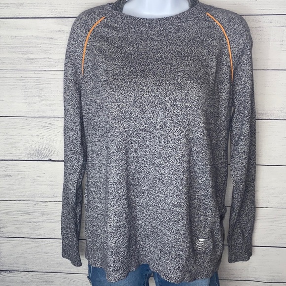 The outfitters by Land’s End Sweaters - The Outfitters by Land’s End heathered grey sweater with button detail on side